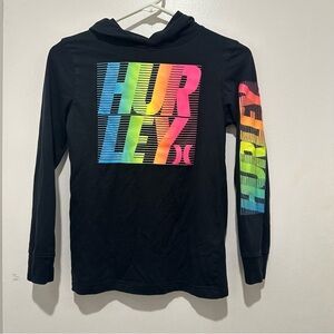 Hurley Black Long Sleeve with Neon‎ Colors- Unisex